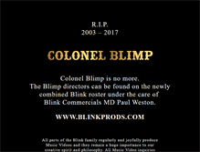 Tablet Screenshot of colonelblimp.com